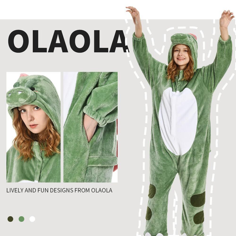 7212 Adult Animal Onesie, Adult Unisex Dinosaur Onesies, Plush Cosplay - Picture 7 of 7